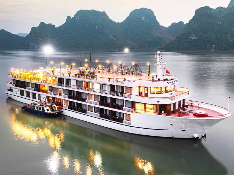 Aqua Of The Seas Cruise - 2 Days 1 Night - Halong Bay & Lan Ha Bay