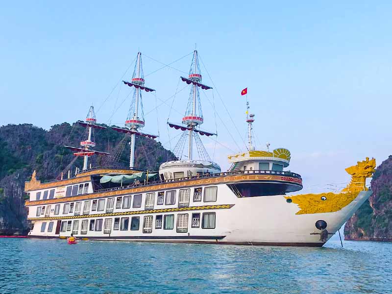 Dragon Legend Cruise - 3 Days 2 Nights - Halong Bay & Bai Tu Long Bay