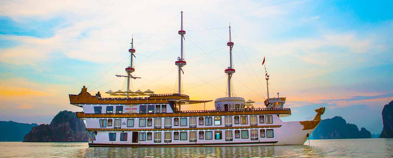 Dragon Legend Cruise - 2 Days 1 Night - Halong Bay & Bai Tu Long Bay