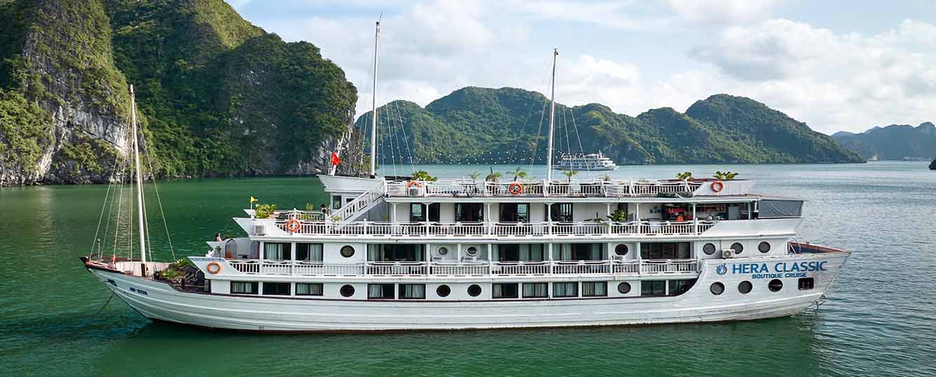 Hera Classic Boutique Cruise - 3 Days 2 Nights - Halong Bay & Lan Ha Bay