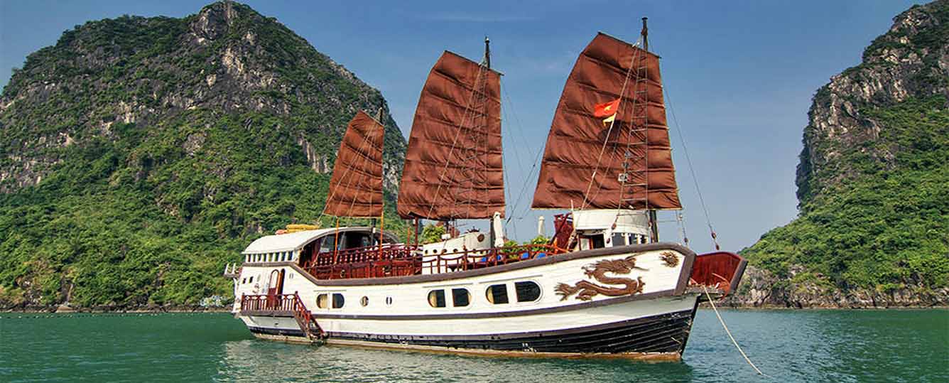 L'Amour Junk: Halong Bay Private Junk 1 Cabin - 2 Days 1 Night - Bai Tu Long Bay